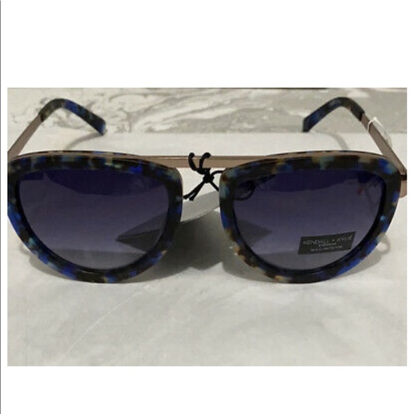 Kendall + Kylie “Jones” Black/Blue Marble Sunnies main image 6